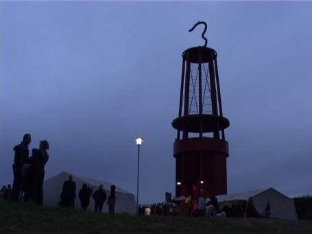 Moers : Halde Rheinpreussen, Einweihung der Grubenlampe